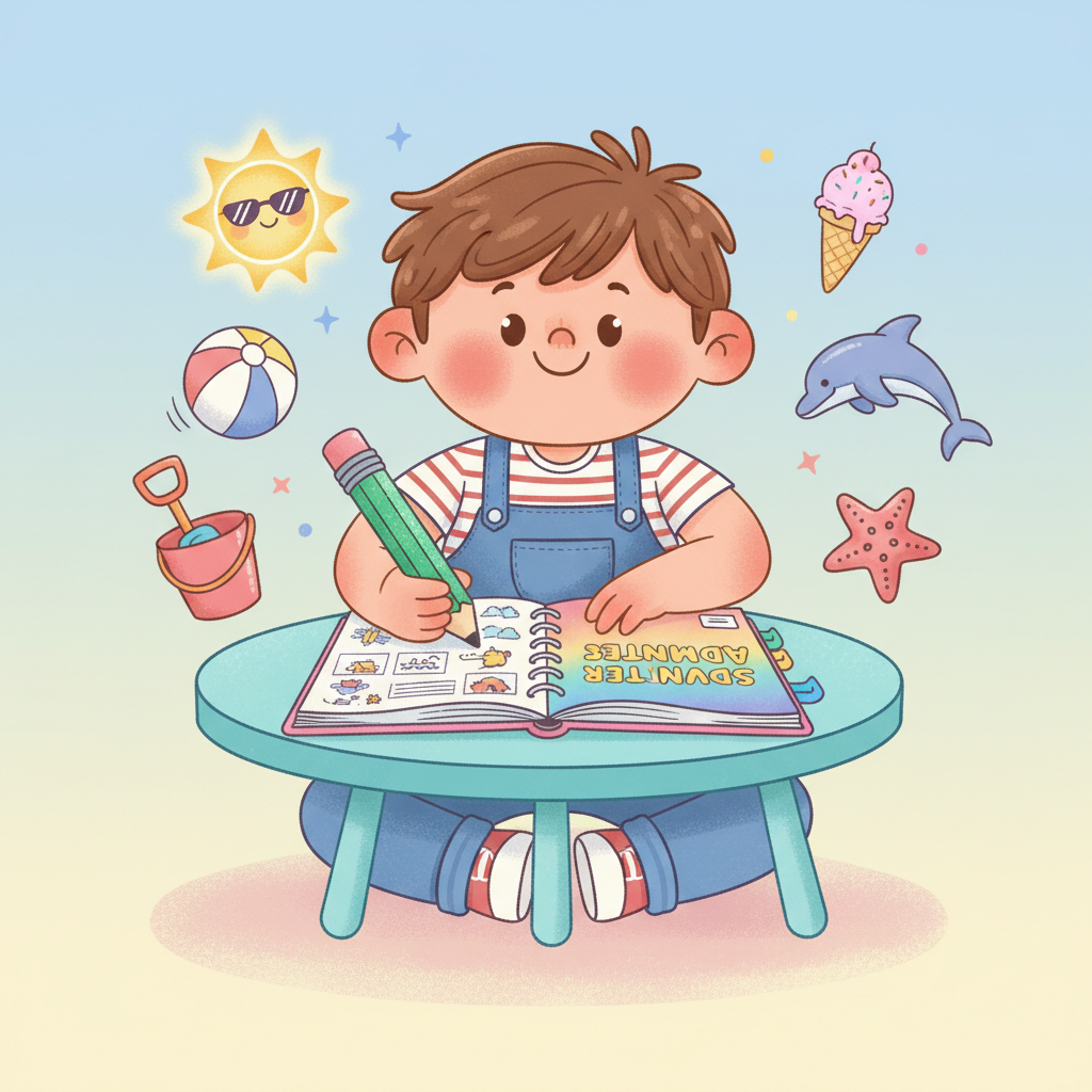 Happy Child with Planner
