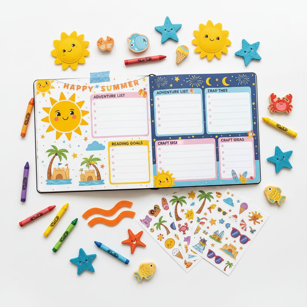 Summer Planner Flat Lay