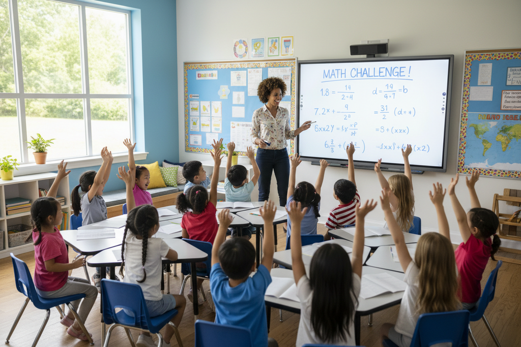 Teacher at Whiteboard