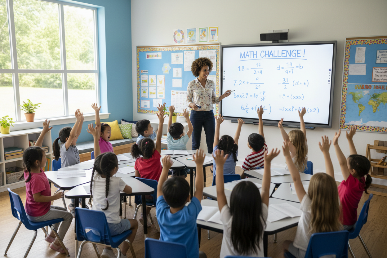 Teacher at Whiteboard